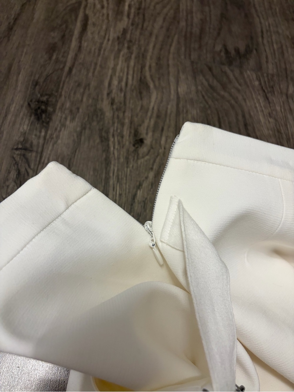 Dayna White Asymmetrical Wrap Pencil Skirt - Women's image 7